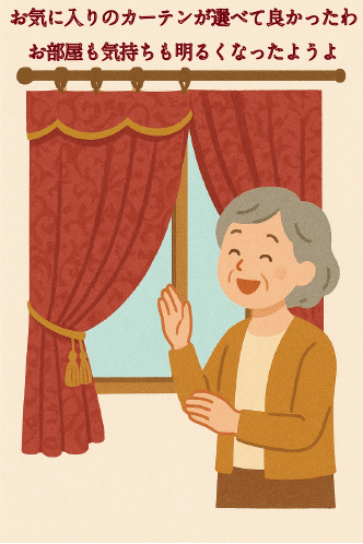 地域密着のカーテン屋、大阪チェーンにカーテンを付けてもらって満足しました